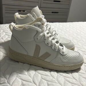 Veja White High-Top Sneakers